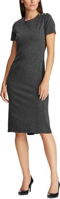 Ralph Lauren Shoulder-Button Knit Dress