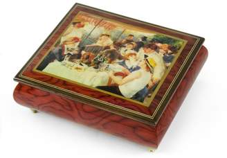 Ercolano MusicBoxAttic Handcrafted Music Box Featuring "Luncheon of the Boating Party" by Renoir, Pierre Auguste - Fly Me to the Moon