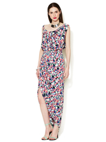 Thumbnail for your product : Balenciaga Silk Printed Wrap Front Dress