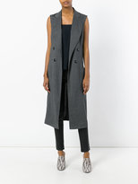 Thumbnail for your product : Alberto Biani sleeveless fitted coat