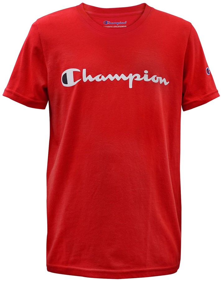 champion red tee