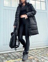 Thumbnail for your product : Vero Moda longline padded coat in black