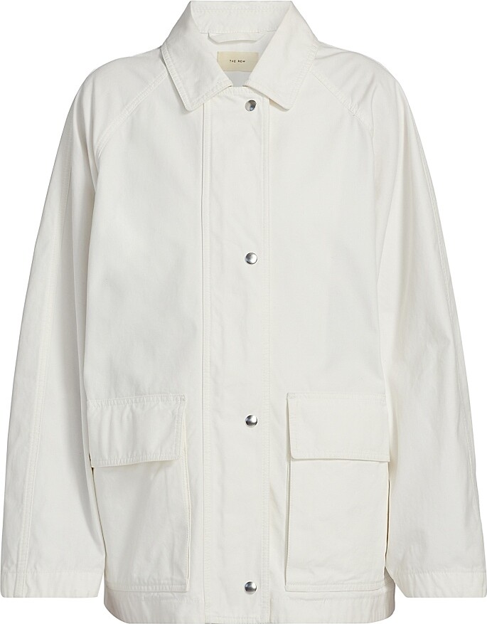 The Row Women's Elodianna Cotton Canvas Jacket - White - Size 2