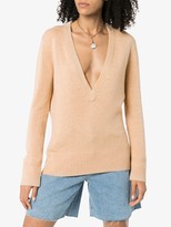 Thumbnail for your product : Ply-Knits Deep V-Neck Jumper