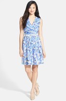 Thumbnail for your product : Ivy & Blu Belted Print Cotton Voile Fit & Flare Dress
