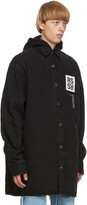 Thumbnail for your product : Raf Simons Black Denim Zip Pocket Big Fit Shirt