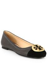 Thumbnail for your product : Tory Burch Serena Embossed Leather Ballet Flats