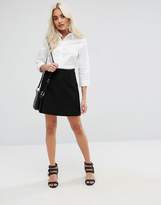Thumbnail for your product : ASOS Petite Design Petite 3/4 Sleeve Shirt In Stretch Cotton 2 Pack