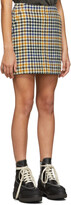 Thumbnail for your product : McQ Multicolor Check Topstitch Miniskirt
