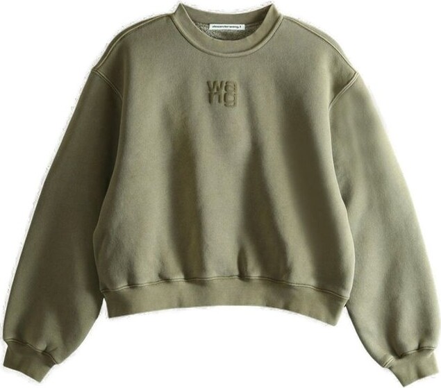 alexanderwang.t Logo Embossed Crewneck Sweatshirt