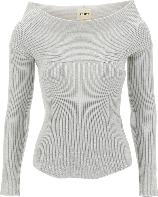 KHAITE Salma Open-Back Ribbed Top