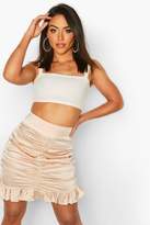 Thumbnail for your product : boohoo Ruched Detail Mini Skirt