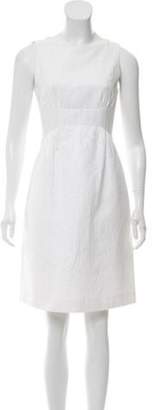 Michael Kors Sleeveless Knee-Length Dress White Sleeveless Knee-Length Dress