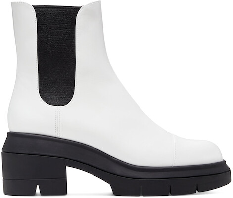 white stuart weitzman boots