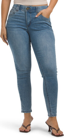 TJMAXX Ab Technology Ankle Jeans For Women, Spandex/Cotton/Polyester
