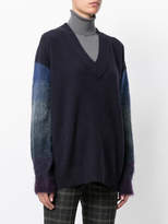 Thumbnail for your product : Agnona contrast sleeve sweater