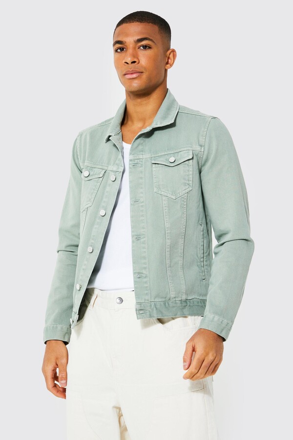 green jeans jacket mens