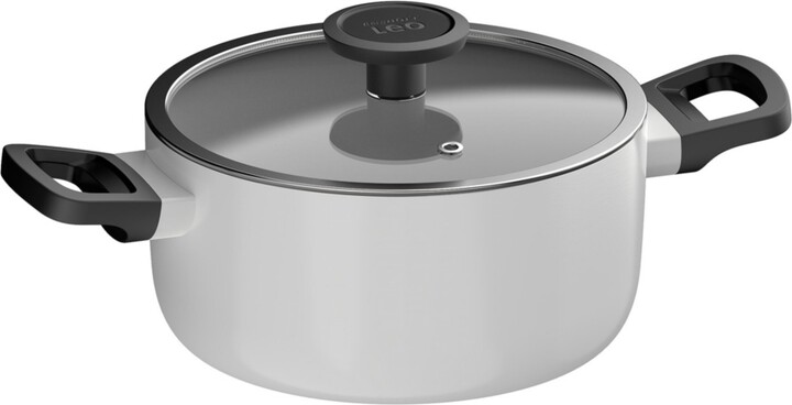 Berghoff Leo Glints Nonstick Recycled Aluminum Stockpot 8", 3qt. With Glass Lid