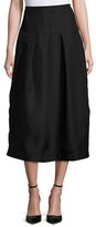 Thumbnail for your product : Co Pleated High-Waist Midi Skirt, Black