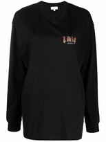 Thumbnail for your product : Lala Berlin logo-print longsleeved T-shirt