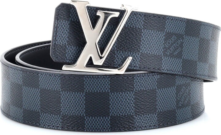 Louis Vuitton Taiga LV Initiales 40mm Reversible, Blue, 85cm