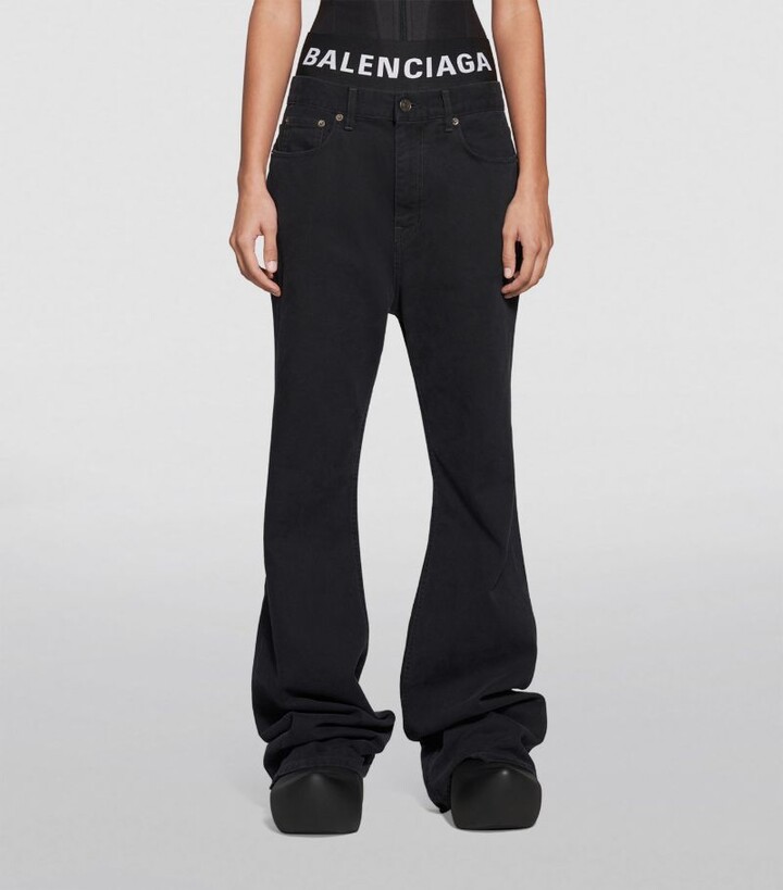 Balenciaga Flared Mid-Rise Jeans - ShopStyle