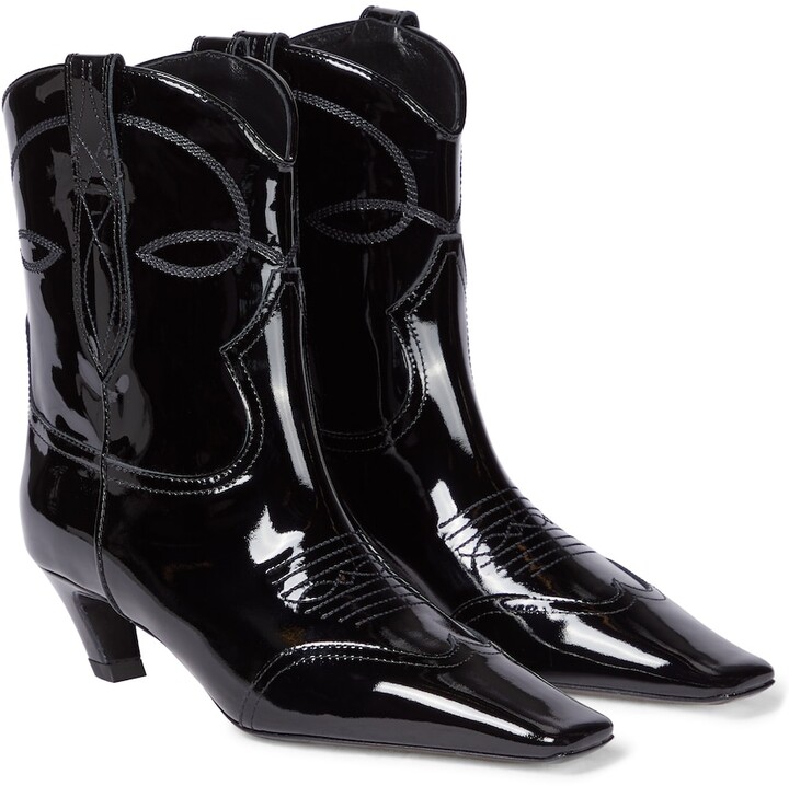 Khaite Dallas Ankle Boots in Black