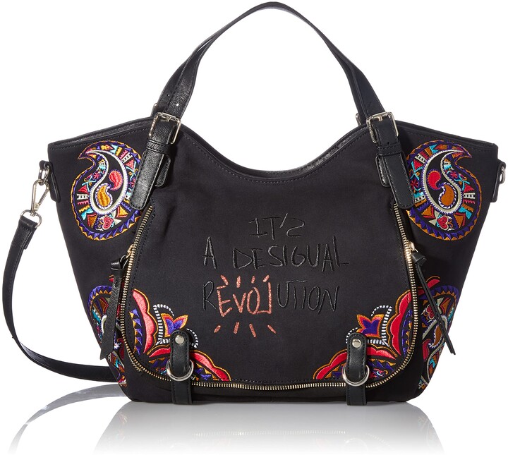 desigual pu shoulder bolsa
