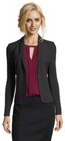 Thumbnail for your product : Tahari dark grey stretch woven 'Darla' single button jacket
