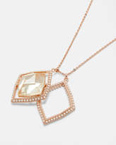 Thumbnail for your product : Ted Baker RESEDO Regal gem double pendant necklace
