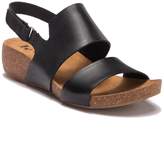 korks yanidel leather wedge sandal