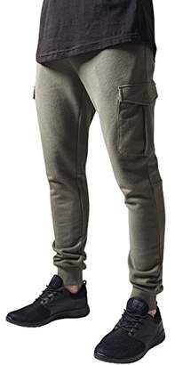 Urban Classic Men's Fitted Cargo Sweatpants Trousers,30 W/31 L