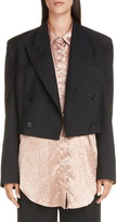 Thumbnail for your product : Acne Studios Josie Crop Wool & Mohair Blazer