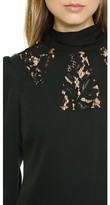 Thumbnail for your product : Milly Lucien Lace Inset Blouse