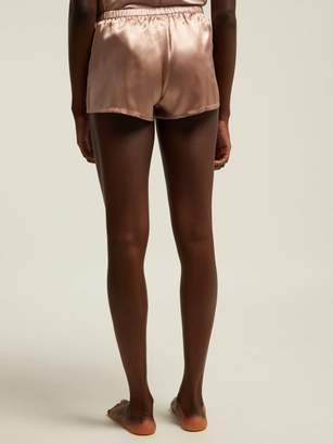 La Perla Silk Satin Pyjama Shorts - Womens - Light Pink
