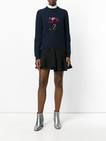 Thumbnail for your product : Markus Lupfer sequin embroidered rose Grace sweater
