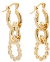 Thumbnail for your product : Hillier Bartley Crystal Curb-link Earrings - Crystal