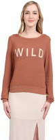Thumbnail for your product : Wildfox Couture Wild Baggy Beach Jumper in Coconut