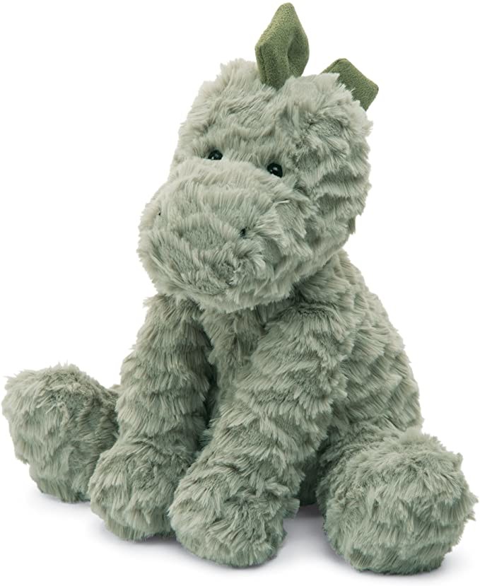 Jellycat Fuddlewuddle Dinosaur Stuffed Animal, Medium, 9 inches