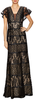 Thumbnail for your product : Basix II Lace Overlayer Evening Gown