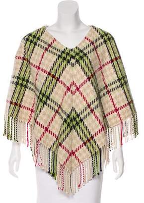 Burberry Cashmere & Wool-Blend Poncho