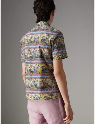 Burberry Short-sleeve Figurative Print Shirt