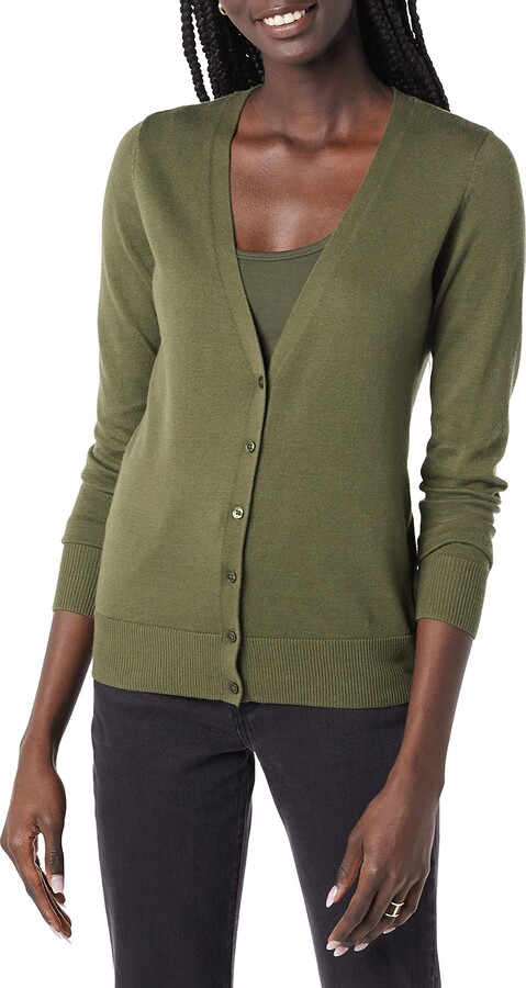 Olive Green Cardigan | Shop The Largest 