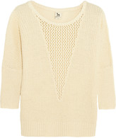 Thumbnail for your product : L'Agence LA't by Open-knit cotton-blend sweater