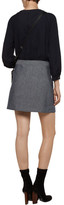 Thumbnail for your product : A.P.C. Eddie Cotton-Blend Chambray Mini Skirt