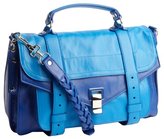 Thumbnail for your product : Proenza Schouler royal and ocean blue leather medium 'PS 1' convertible shoulder bag