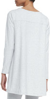 Thumbnail for your product : Joan Vass Scoop-Neck Long-Sleeve Tunic, Plus Size