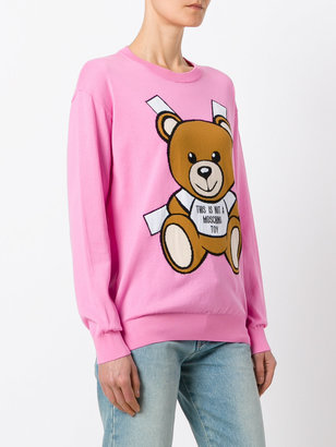 Moschino toy bear paper cut out jumper
