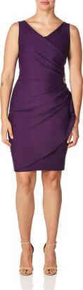 Alex Evenings Women's Slimming Short Ruched Dress with Ruffle (Petite and  Regular) - ShopStyle