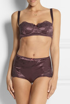 Thumbnail for your product : Dolce & Gabbana Lace-trimmed stretch-silk satin briefs